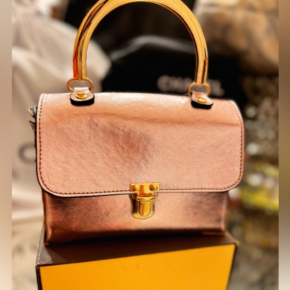 Rose gold miniature tote/crossbody - Picture 2 of 7